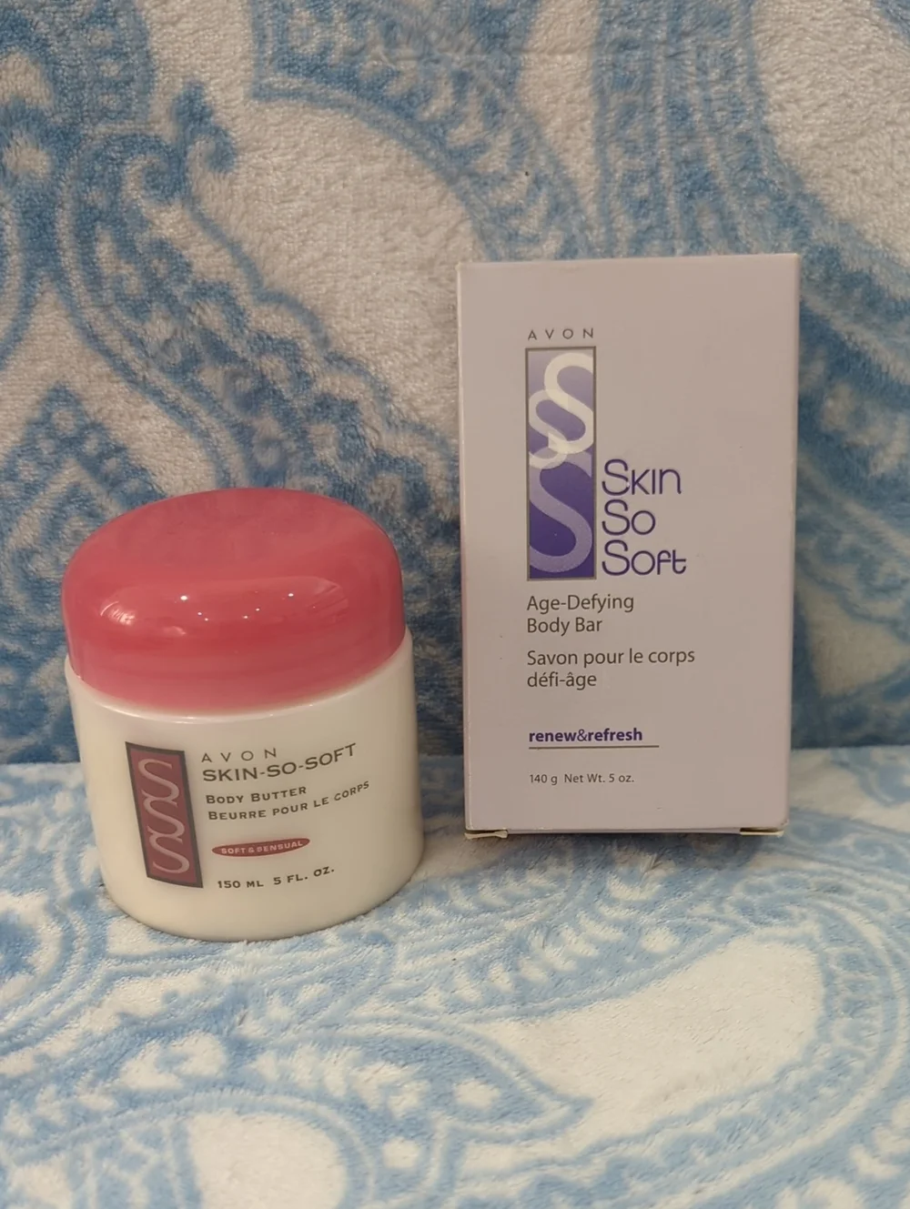 Avon Skin-So-Soft Pink & Cream Body Butter
